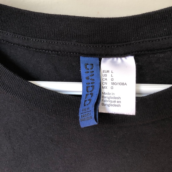 2 H&M Black tees - Picture 3 of 4